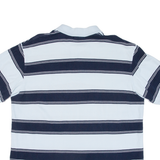 NAUTICA Mens Polo Shirt Blue Striped L