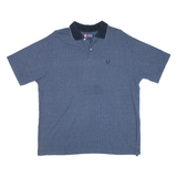 CHAPS RALPH LAUREN Mens Polo Shirt Blue Striped XL