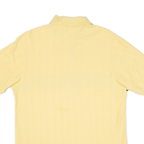 TOMMY HILFIGER Mens Polo Shirt Yellow Striped M