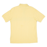 TOMMY HILFIGER Mens Polo Shirt Yellow Striped M