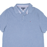 TOMMY HILFIGER Custom Fit Mens Polo Shirt Blue 2XL