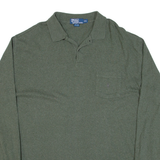 POLO RALPH LAUREN Mens Polo Shirt Green Long Sleeve 2XL