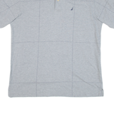 NAUTICA Mens Polo Shirt Grey Check L