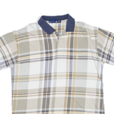 NAUTICA Mens Polo Shirt Beige Check S