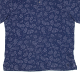 POLO RALPH LAUREN Mens Polo Shirt Blue Paisley S
