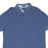 TOMMY HILFIGER Custom Fit Mens Polo Shirt Blue L