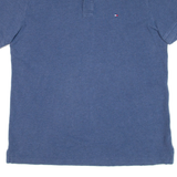 TOMMY HILFIGER Custom Fit Mens Polo Shirt Blue L