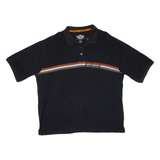 HARLEY DAVIDSON Mens Polo Shirt Black 2XL