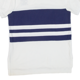 POLO RALPH LAUREN Custom Fit Mens Polo Shirt White Striped M