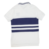 POLO RALPH LAUREN Custom Fit Mens Polo Shirt White Striped M