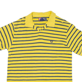 CHAPS RALPH LAUREN Mens Polo Shirt Yellow Striped L