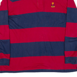 CHAPS Mens Polo Shirt Blue Striped Long Sleeve 2XL