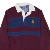 CHAPS Mens Polo Shirt Maroon Long Sleeve M