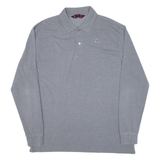 KAPPA Mens Polo Shirt Grey Long Sleeve M