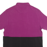 BARBOUR INTERNATIONAL Mens Polo Shirt Purple Colourblock M