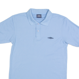 UMBRO Mens Polo Shirt Blue S