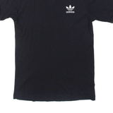 ADIDAS Mens T-Shirt Black Crew Neck S