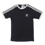 ADIDAS Mens T-Shirt Black Crew Neck S