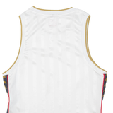 KAPPA Striped Mens Jersey White Sleeveless M