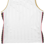 KAPPA Striped Mens Jersey White Sleeveless M
