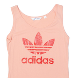 ADIDAS Womens T-Shirt Pink Sleeveless UK 12