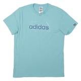 ADIDAS Mens T-Shirt Blue S