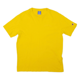 CHAMPION Mens T-Shirt Yellow M