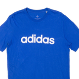 ADIDAS Mens T-Shirt Blue S