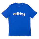 ADIDAS Mens T-Shirt Blue S