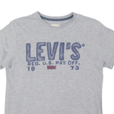 LEVI'S Womens T-Shirt Grey UK 14