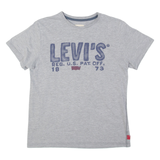 LEVI'S Womens T-Shirt Grey UK 14