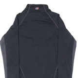 BERGHAUS Womens Jersey Black Long Sleeve 1/4 Zip S