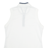 ADIDAS Golf Womens Jersey White Sleeveless 1/4 Zip M