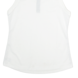 ADIDAS Golf Womens Jersey White Sleeveless 1/4 Zip M