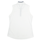 ADIDAS Golf Womens Jersey White Sleeveless 1/4 Zip M