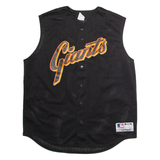 MAJESTIC San Francisco Giants Alternate #20 Mens Jersey Black Sleeveless 90s USA XL