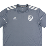 NIKE Elk Grove Soccer Mens Football Shirt Jersey Grey USA V-Neck L