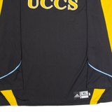 ADIDAS UCCS Mens Jersey Black Long Sleeve USA Crew Neck Nylon 2XL