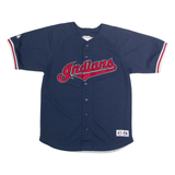 MAJESTIC Cleveland Indians #48 Hafner Mens Jersey Blue USA V-Neck S
