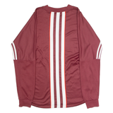 ADIDAS ORIGINALS Mens Jersey Maroon Long Sleeve High Neck L