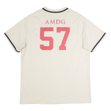 NIKE Marauders Baseball #57 Mens Jersey Cream USA V-Neck XL