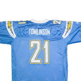 REEBOK San Diego Chargers Home #21 Tomlinson Mens Jersey Blue USA V-Neck XL
