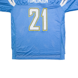 REEBOK San Diego Chargers Home #21 Tomlinson Mens Jersey Blue USA V-Neck XL