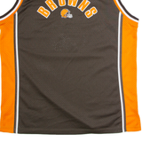 NFL Cleveland Browns Mens Jersey Brown Sleeveless USA V-Neck 3XL