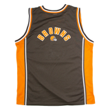 NFL Cleveland Browns Mens Jersey Brown Sleeveless USA V-Neck 3XL