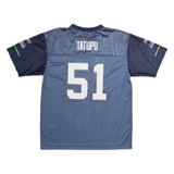 NFL Seattle Seahawks Home #51 Tatupu Boys Jersey Blue USA V-Neck XL