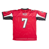 REEBOK Atlanta Falcons Home #7 Vick Mens Jersey Red USA V-Neck XL