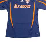 ADIDAS FC Elk Grove #9 Mens Football Shirt Jersey Blue USA V-Neck M