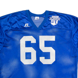 RUSSELL ATHLETIC Alberta Football #65 Mens Jersey Blue USA V-Neck 3XL