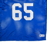 RUSSELL ATHLETIC Alberta Football #65 Mens Jersey Blue USA V-Neck 3XL